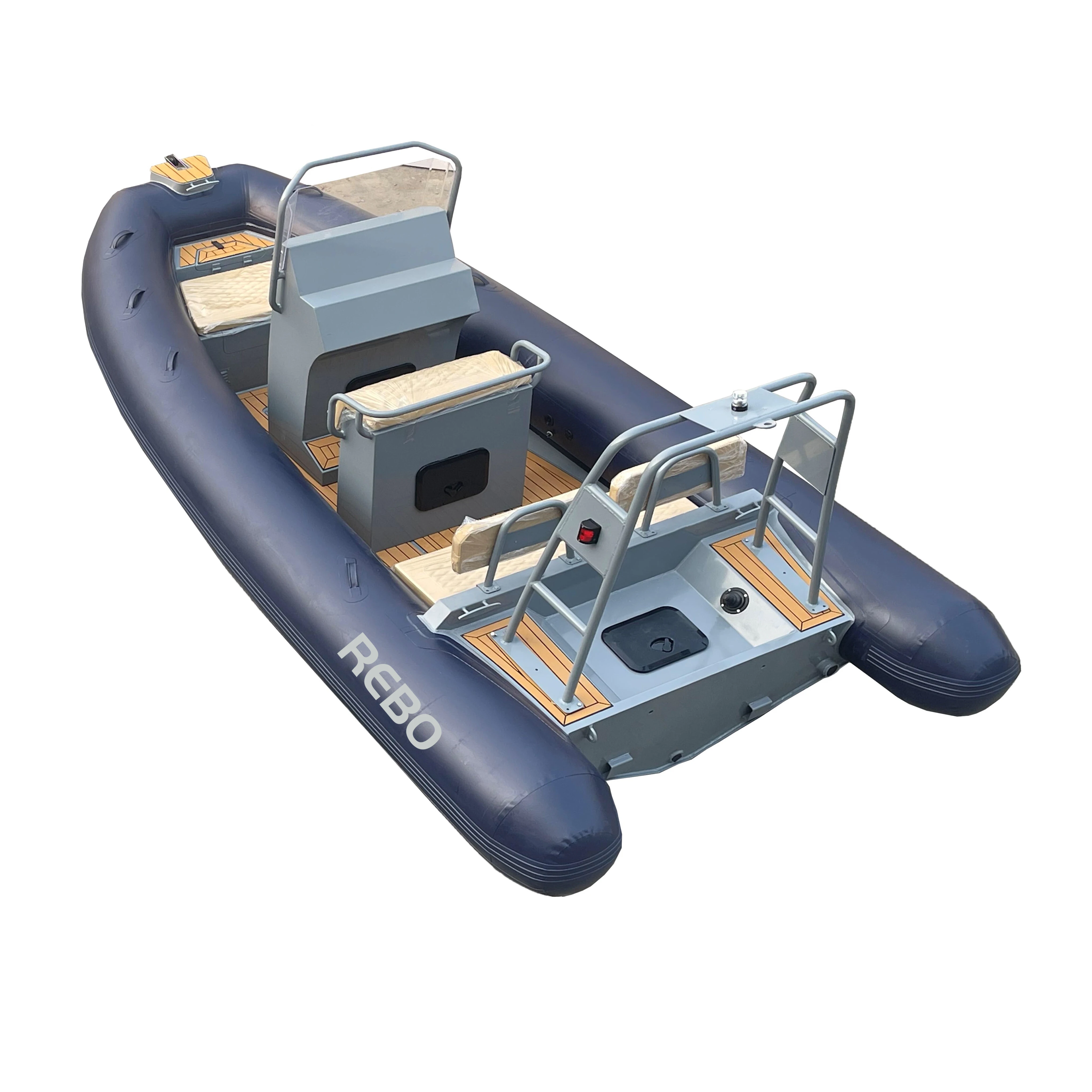 Best-Selling 17ft RIB 500 PVC Hypalon Orca Double Aluminum Hull Inflatable RIB Boat Oan Waters