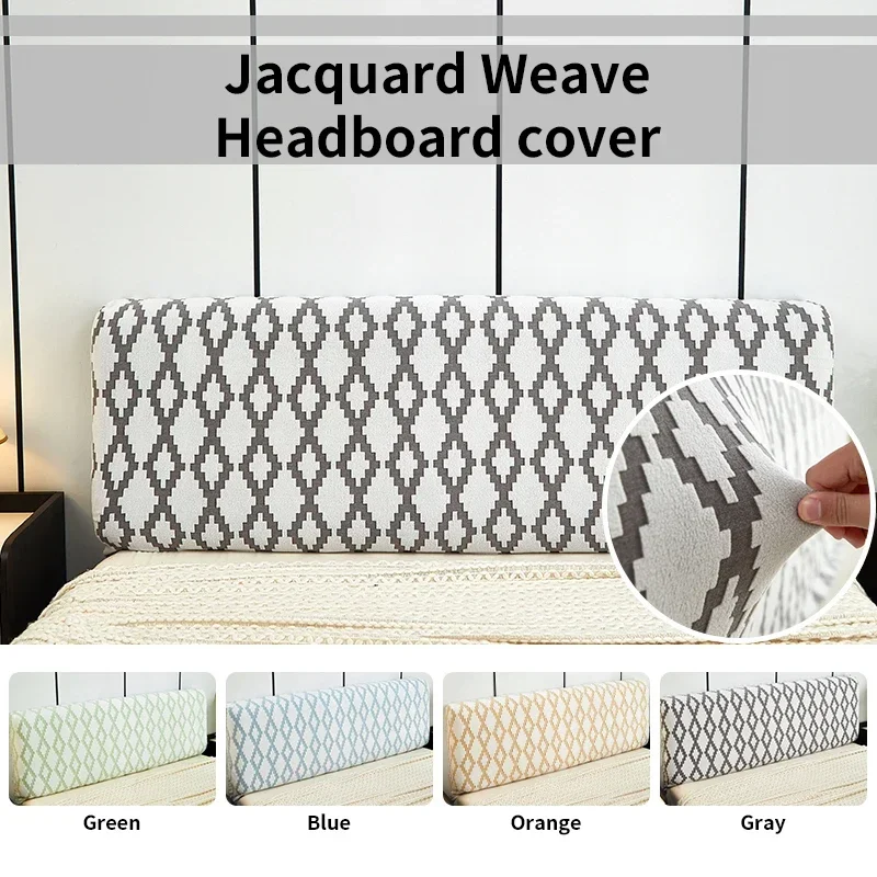 1 PC Headboard Cover Elastic Jacquard Bedside Cover for Bed in Bedroom Easy To Clean Headboard Cover Shows Elegant and Graceful