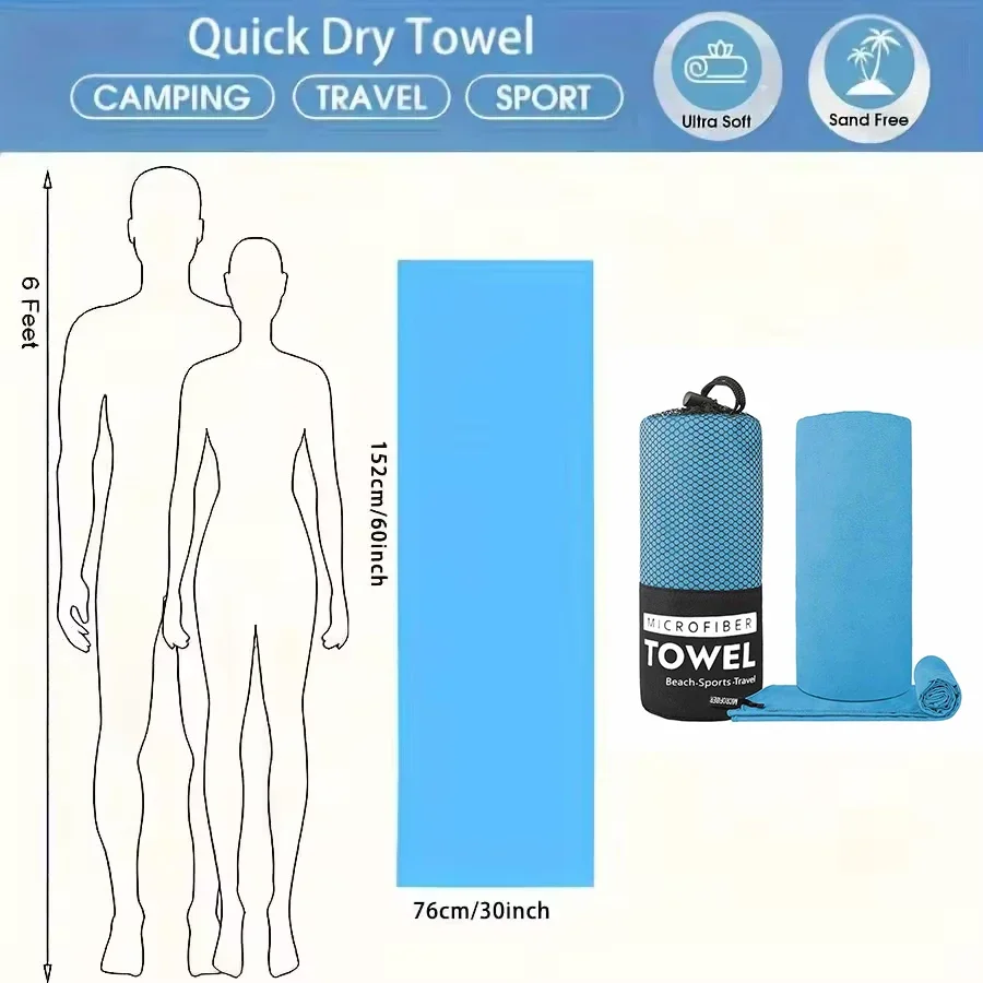 1PC Sports Microfiber Quick Dr - огляд і ціна Yoga Fitness Gym