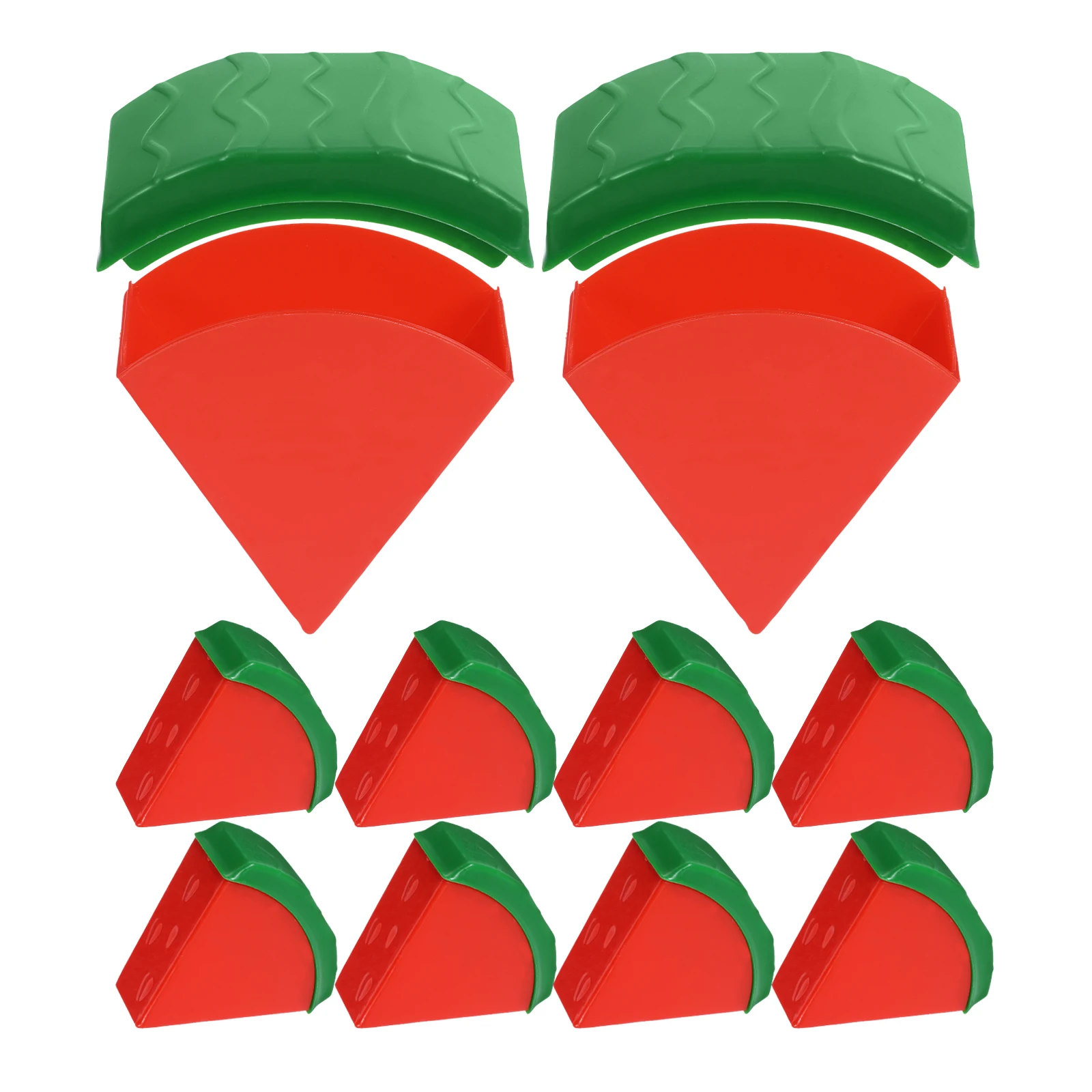 

10pcs Watermelon Shape Gift Boxes Red Packaging Scratch Resistant Creative Treat Containers Party Favors Wedding Plastic Candy