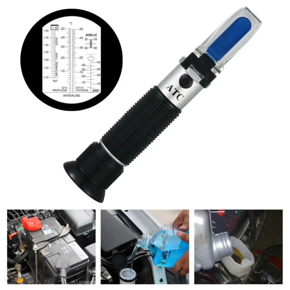 Universal Fluid Concentration Meter Engine Coolant Tool Glycol Refractometer Car Accessories Antifreeze Battery Tester