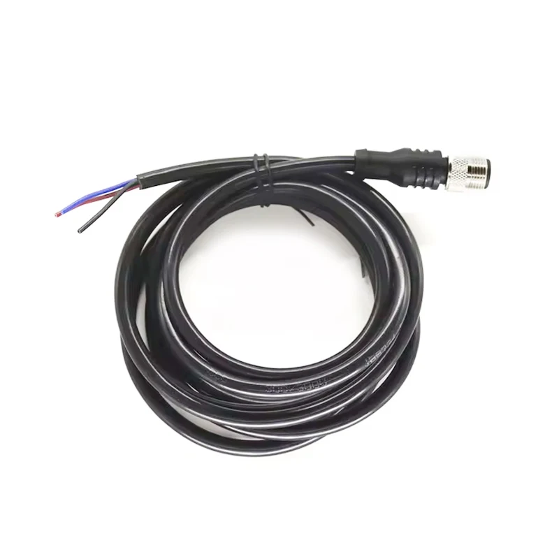 IP67 M12 2/3/4/5/6/8/12Pin Aviation Plug with Cable Waterproof M12 Male Female Threaded Connector Wire for Data,Telecom Systems