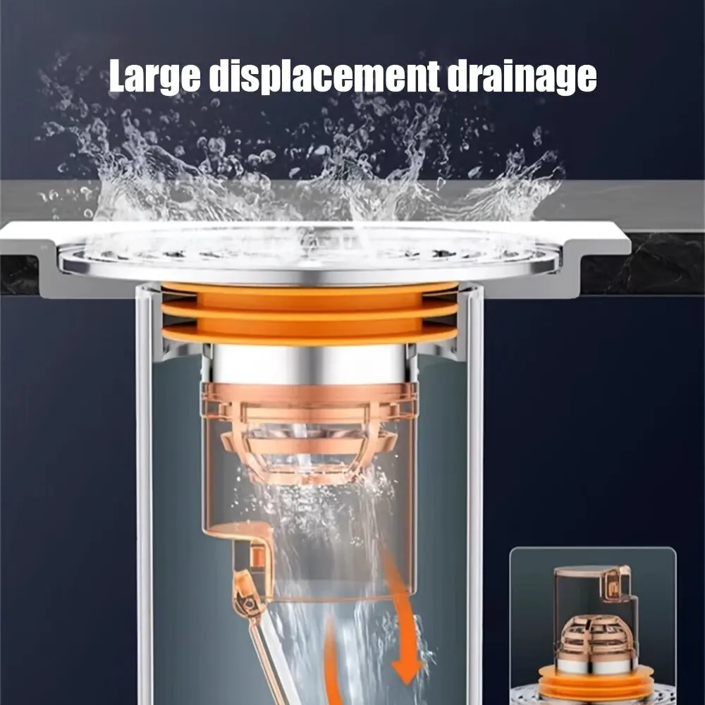 Portable Self-Closing Anti-odor and Insect Proof Floor Drain Core Bathroom Toilet Sewer Anti Blocking Filter Shower Accessories