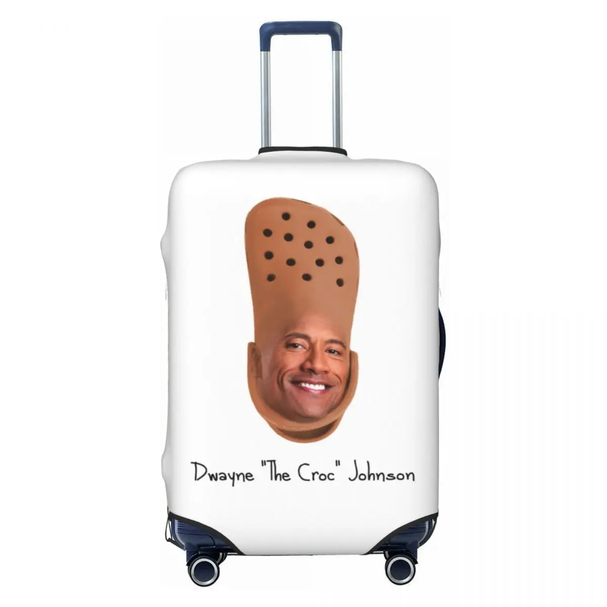 Fundas protectoras para maletas de viaje, divertidas y personalizadas, Dwayne The Croc Johnson