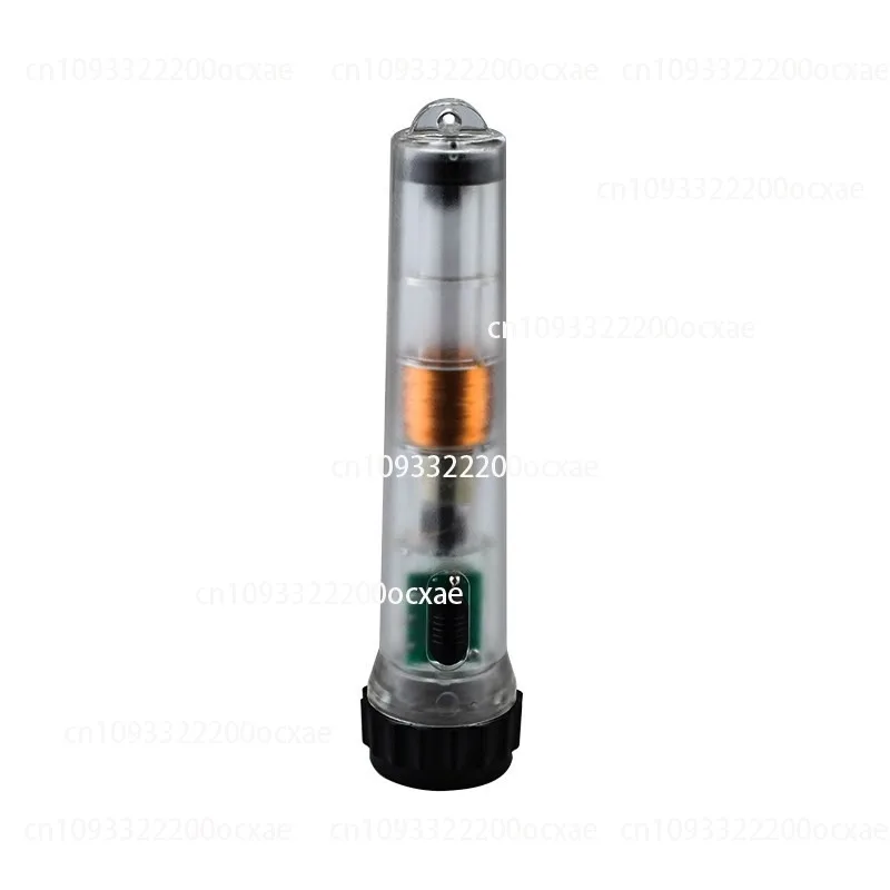 

Flashlight Hand-cranked shaking charging flashlight Strong magnet Self-generated transparent emergency fluorescent flashlight