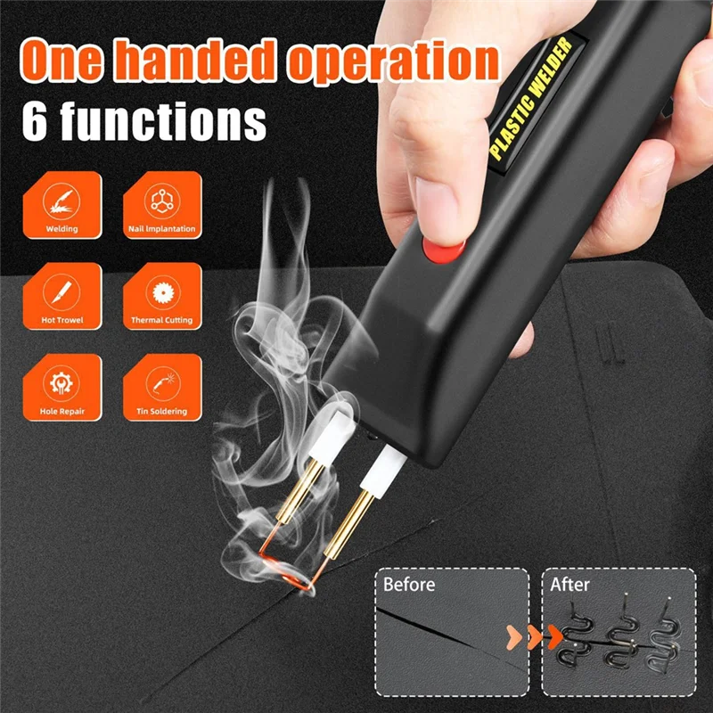 

ABRS-2In1 Plastic Welder Kit 100W Portable MINI Hot Plastic Crack Repair Tool Repair Of Automobile Bumper With Charging Cable
