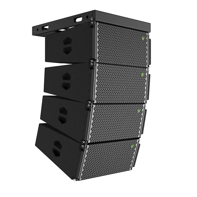 Boa venda alto-falantes line array profissionais de três vias de matriz de linha interna dupla de 10 polegadas