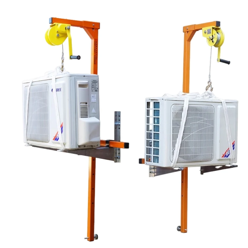 10、15、20mエアコン室外機折りたたみ式セルフロック手動ウインチ小型クレーンエアコン吊り上げ工具