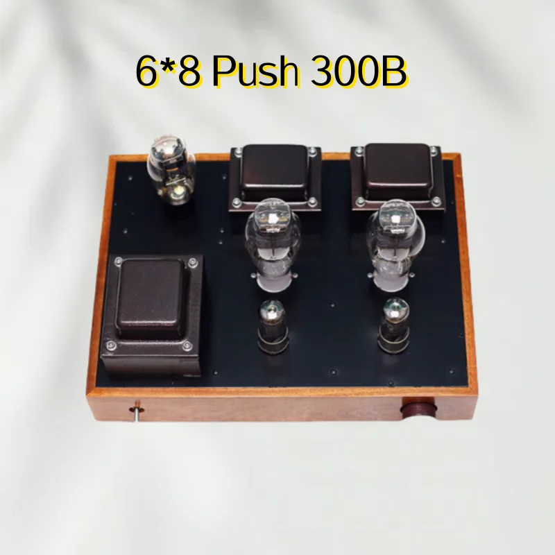 NEW 9W*2 6*8 Push 300B Class A single-ended high-fidelity tube power amplifier, 717A 6J8P 6*8 pre-stage push, 30HZ-20KHZ