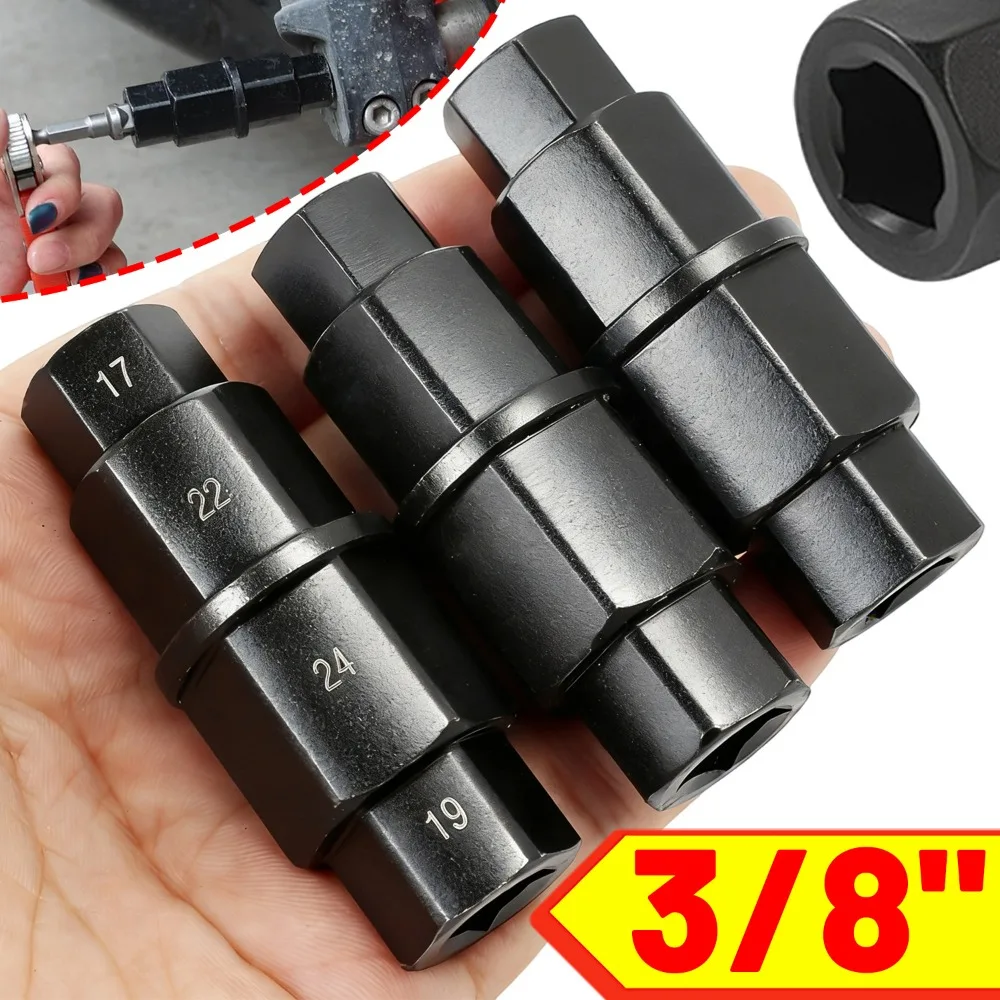 

Универсальный мотоциклетный шестигранный инструмент для оси, головка шпинделя 17 мм, 19 мм, 22 мм, 24 мм, гаечный ключ для снятия ступицы переднего колеса из высокоуглеродистой стали