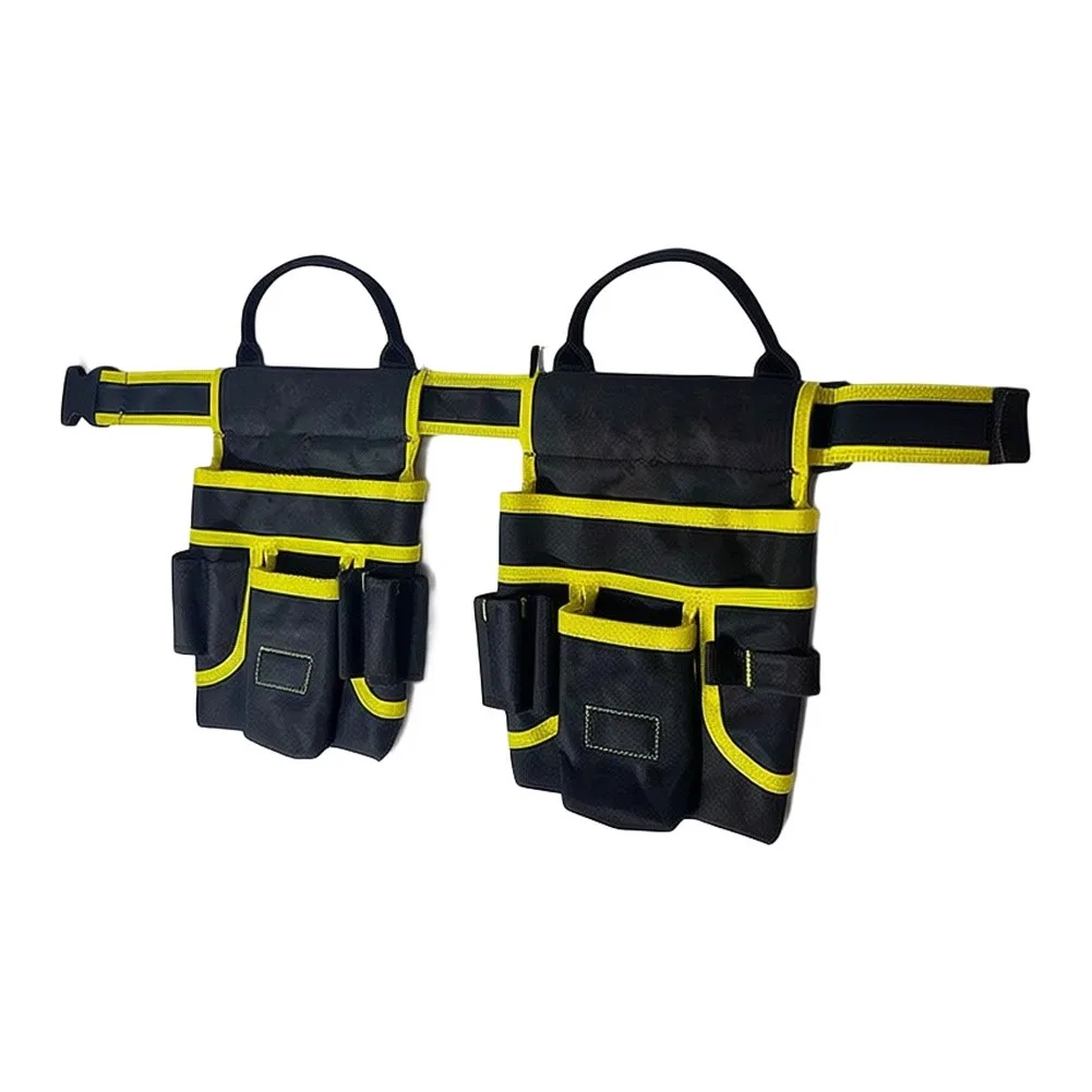 Electrician Storage Belt with Lightweight Construction and Compact Storage Capability 26x25x5cm Oxford Waist Bag