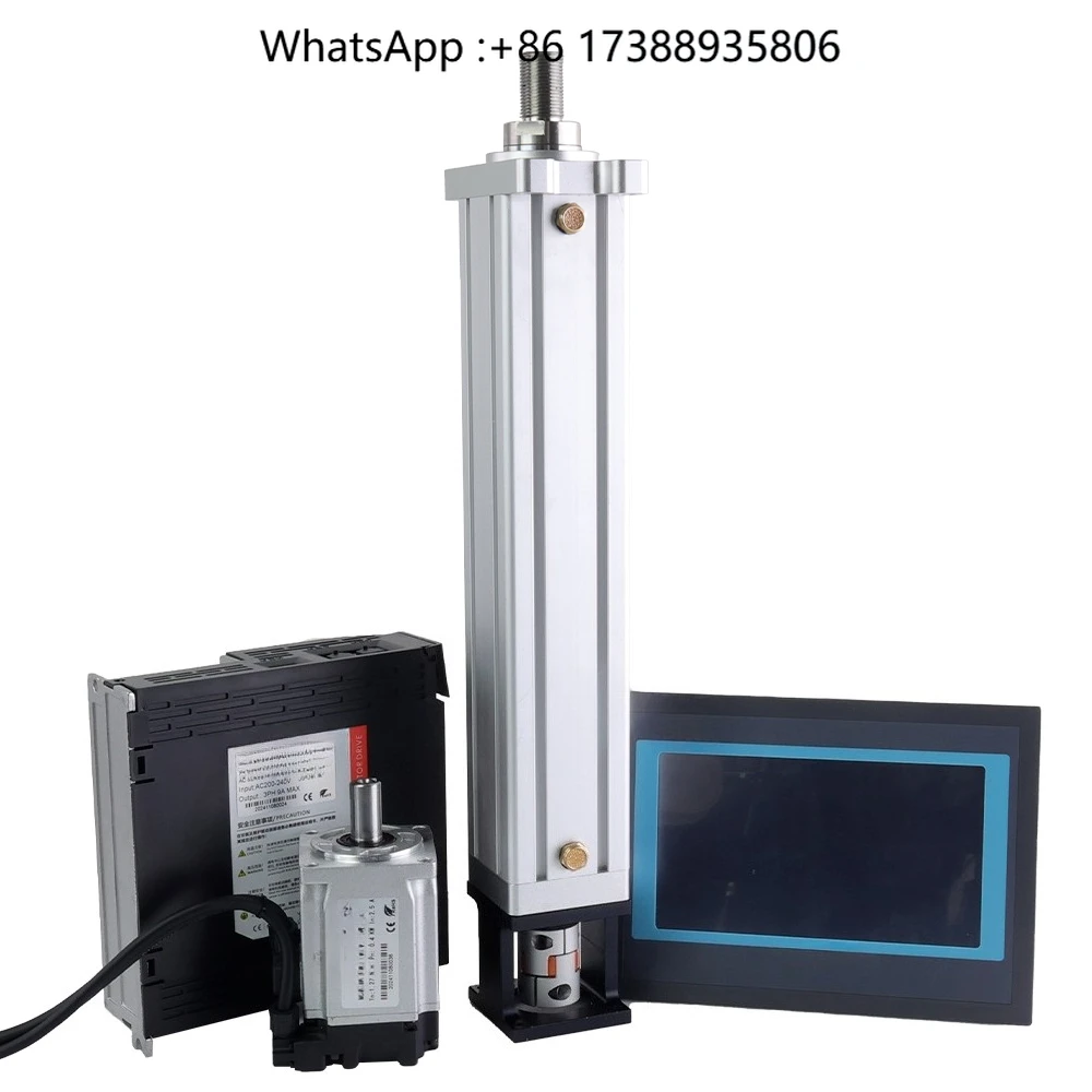 Servo Electric Cylinder Telescopic Electric Stroke High-precision Large Load Spherical Screw Electric Cylinder HES60E04-F05-100