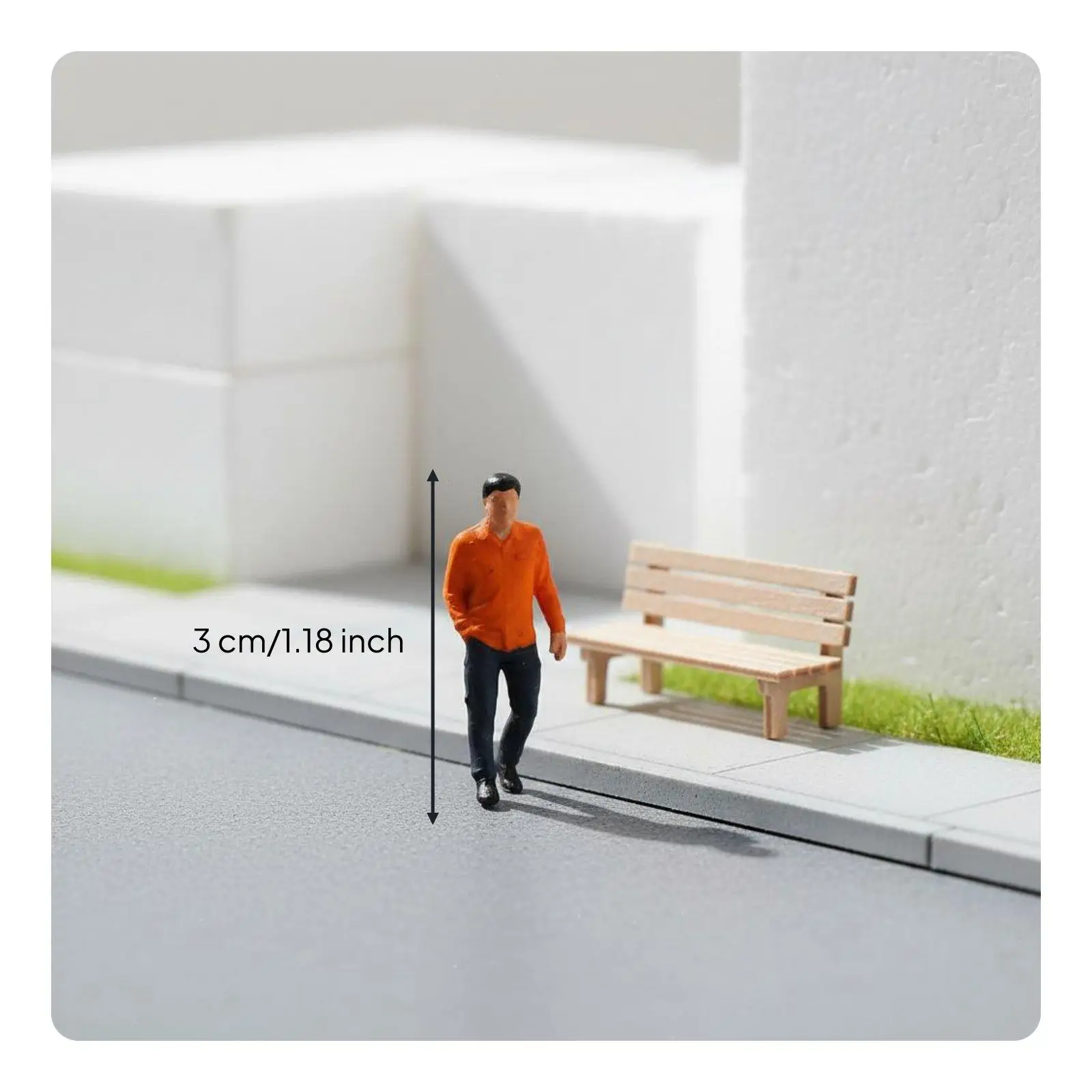 Architectural People Figures Vibrant Outfits Elevate Scenes for Hobby Builds