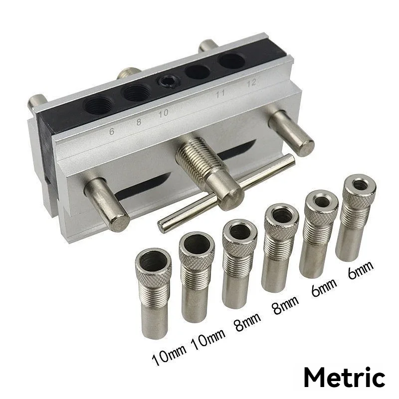 Excellent Straight Hole Locator Vertical Drilling Fixture Wood Board Connection Log Tenon Hole Opener Carpenter Holds Drilling T
