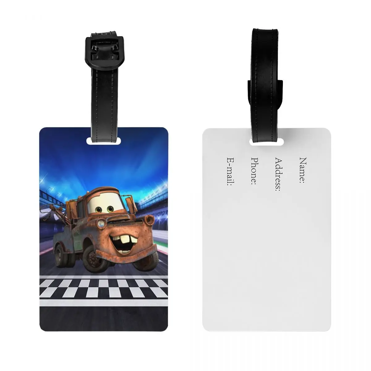 Cartoon Pixar Auto 'S Bagagelabel Voor Koffers Mode Bagagelabels Privacy Cover Id Label