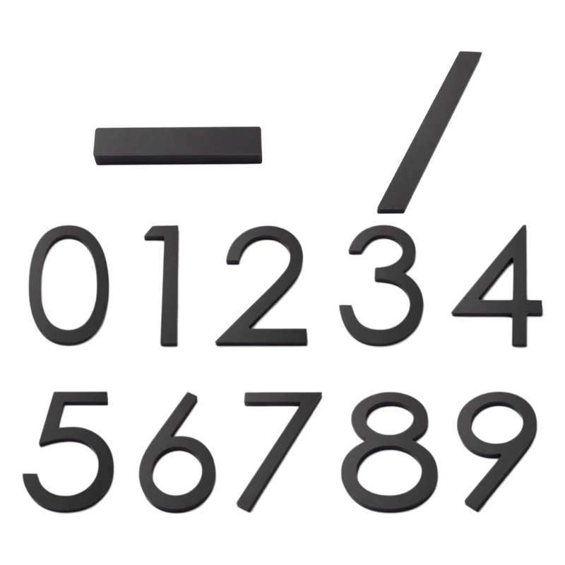 92MF Floating House Number Address Sign Acrylic Identification Plate Door Label