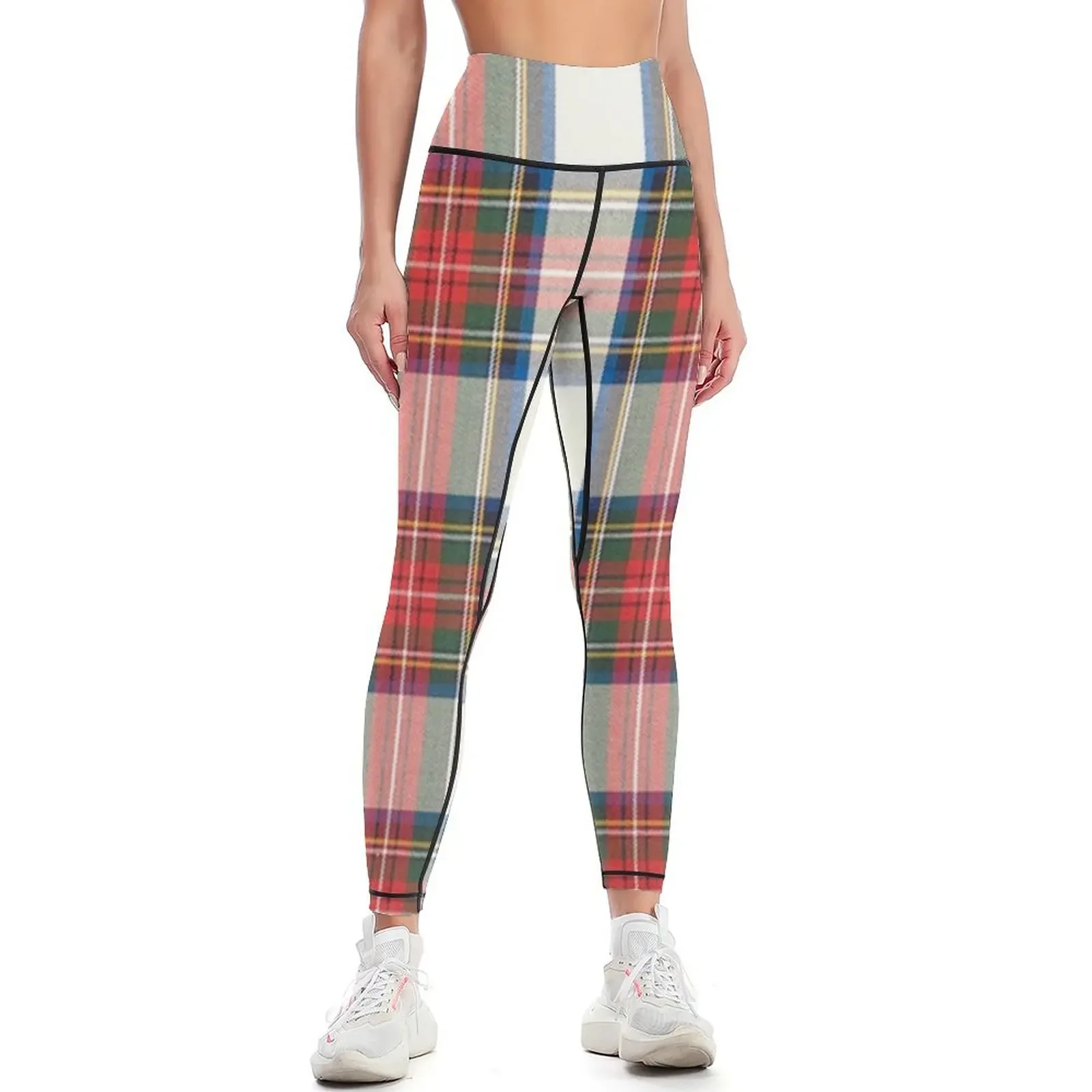 

STEWART DRESS TARTAN Leggings active wear gym wear for physical Sports pants woman Womens Leggings
