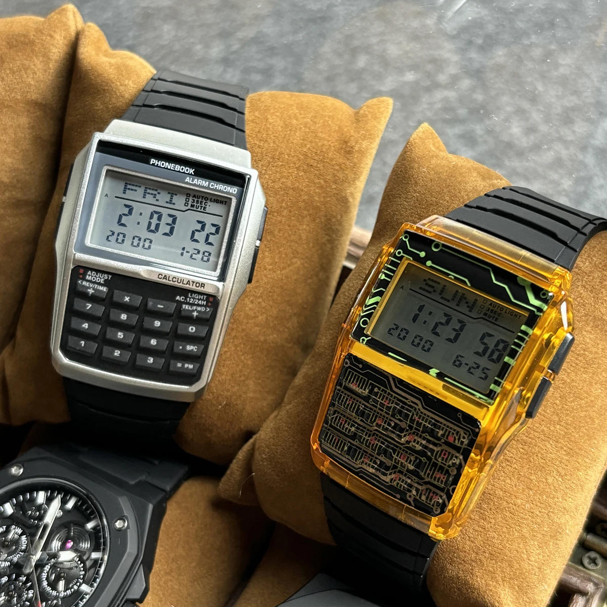 Fashion Luxury Men's Calculator Watch Multi-function Led Electronic Watch Men's Sports Watch Computer Style Military