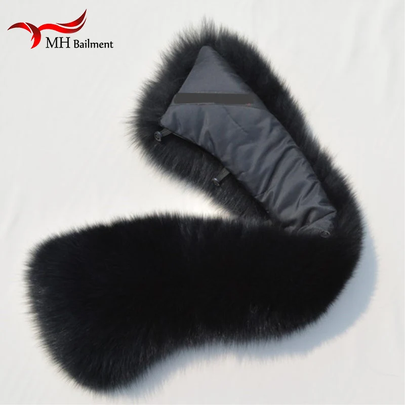 Autumn Winter Imitation Rex Rabbit Hair Collar Scarf Neck Warmer stole for garment for Women and men Black Beautiful