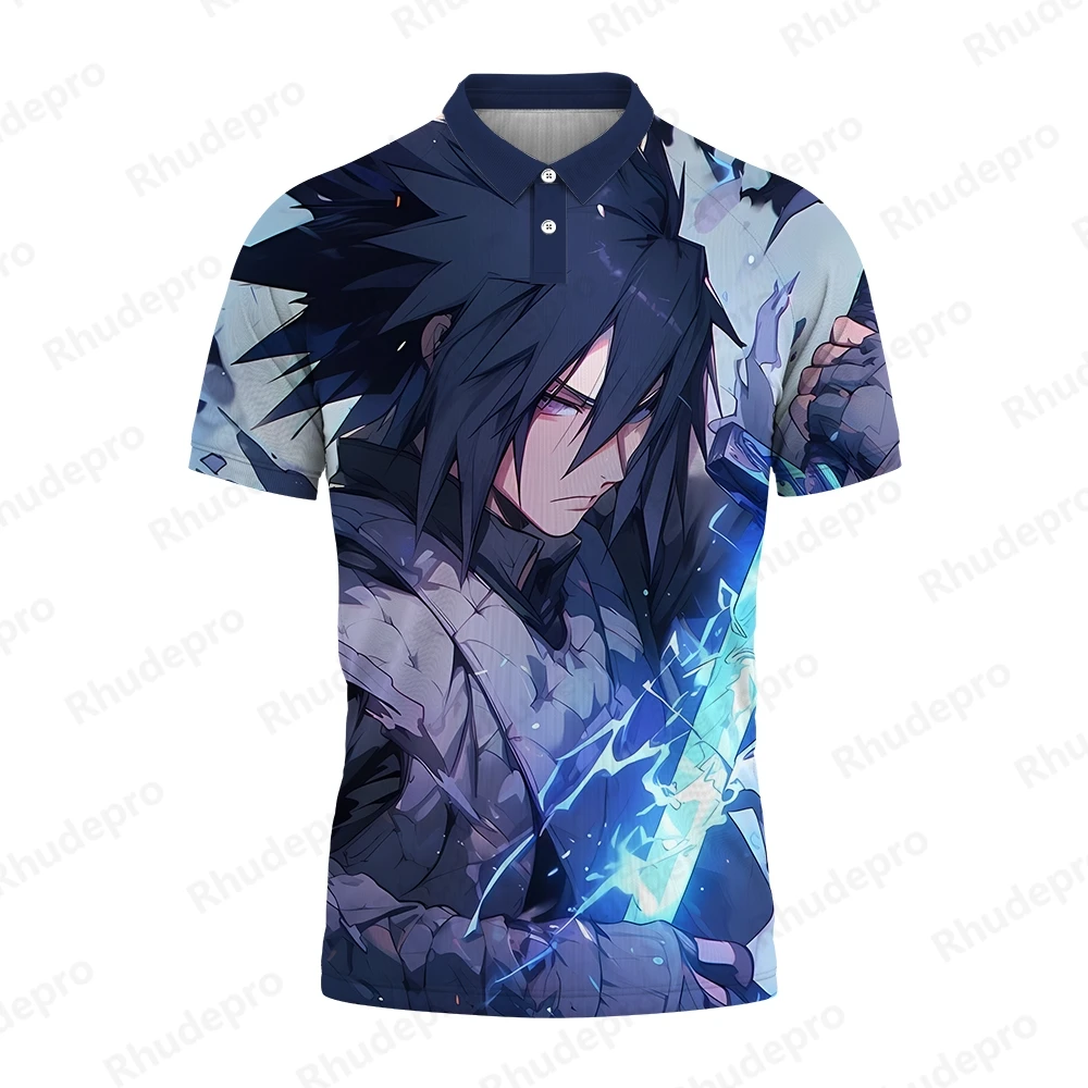 

Men's Polo Shirt Naruto Umaki Naruto Oversized Gift Harajuku Style Clothing New Shirts Trend Y2k Clothes 5XL 2024 New