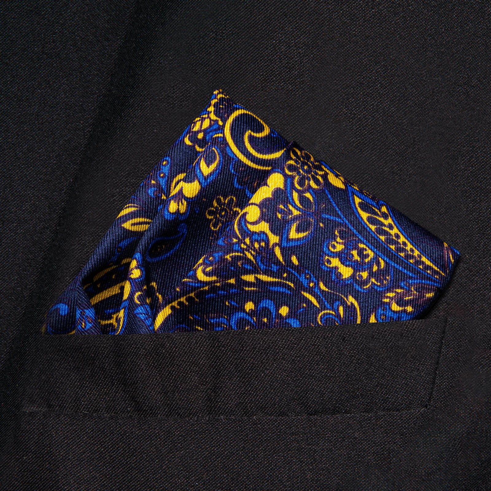 Men Handkerchief Print Paisley Floral Pocket Square Hanky for Wedding Party Suit Blazer Pocket Decor Men's Fashion Accessories