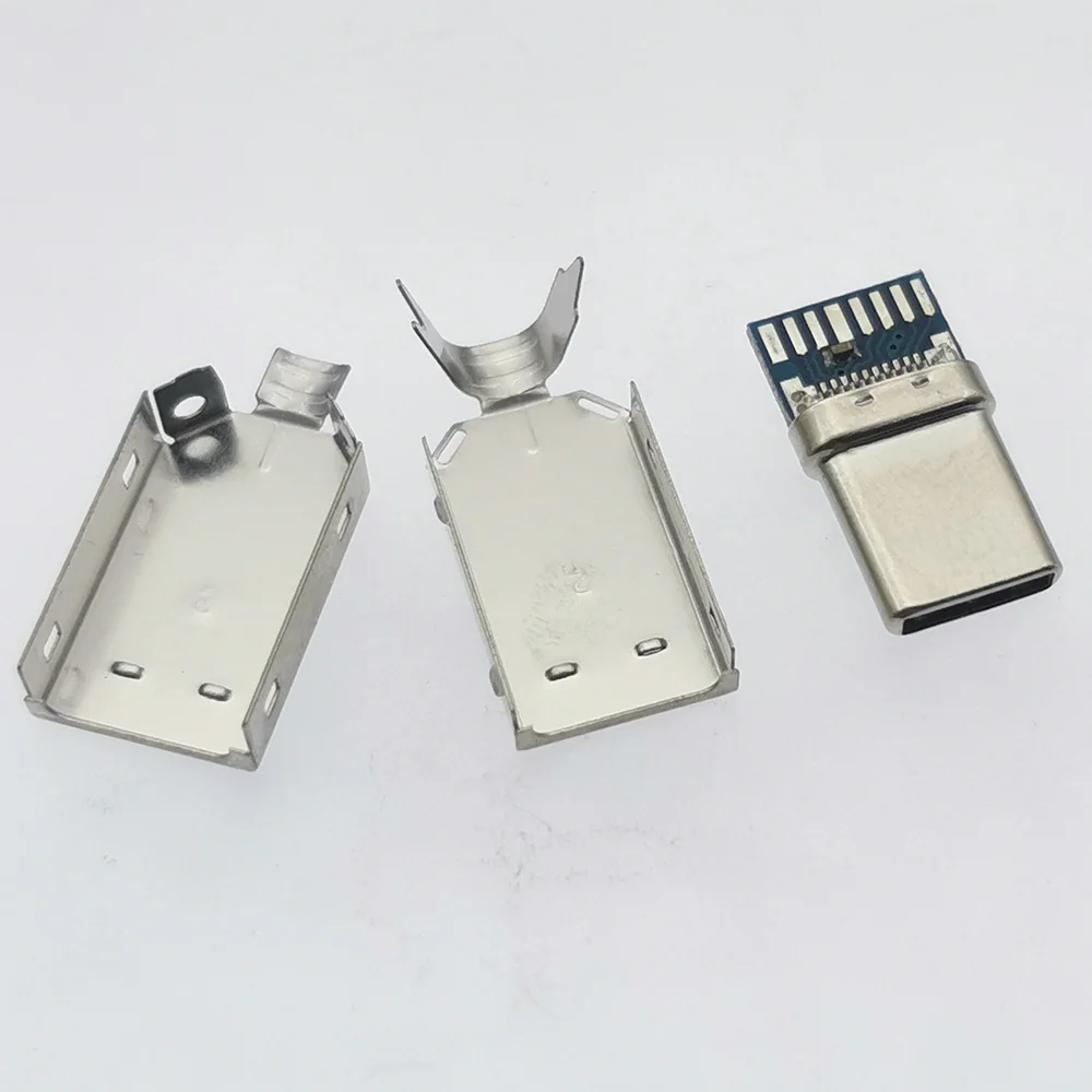 5 sztuk/lot 17-pinowa wtyczka męska USB 3.1 TYP C Spawanie DIY Złącze z obudową 17-pinowe wtyczki ładowania typu C Akcesoria do kabli danych — zdjęcie 7