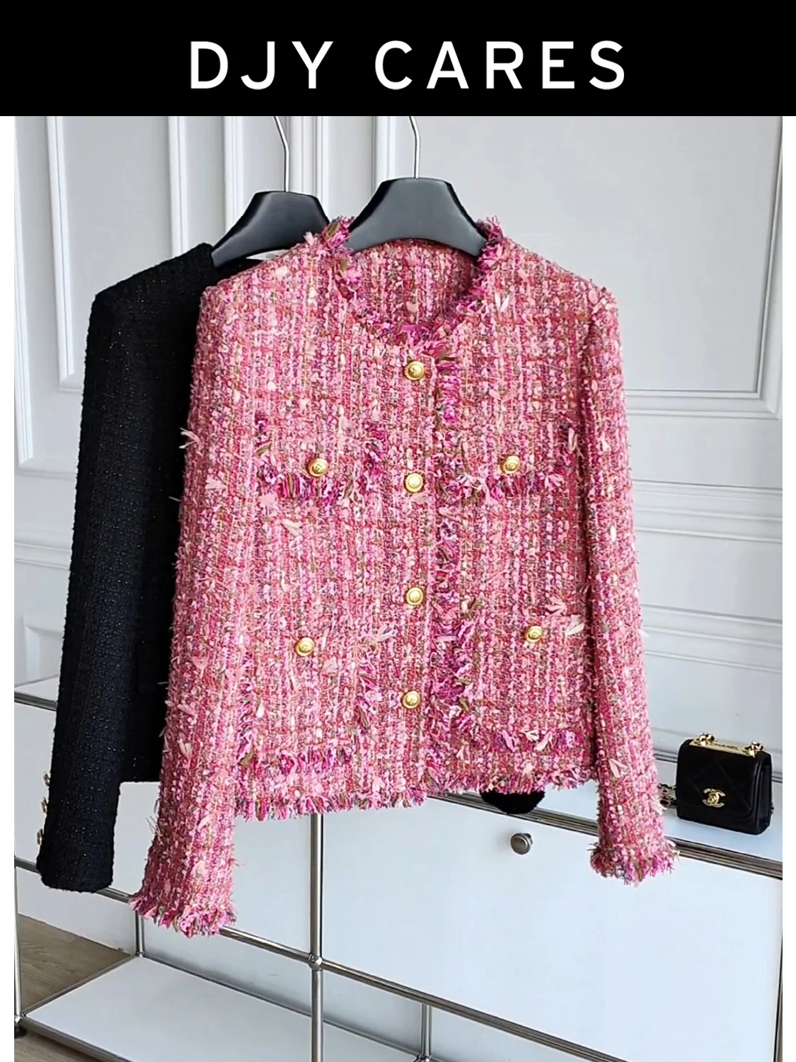 

New Elegant tassel coarse woolen coat with unique tops