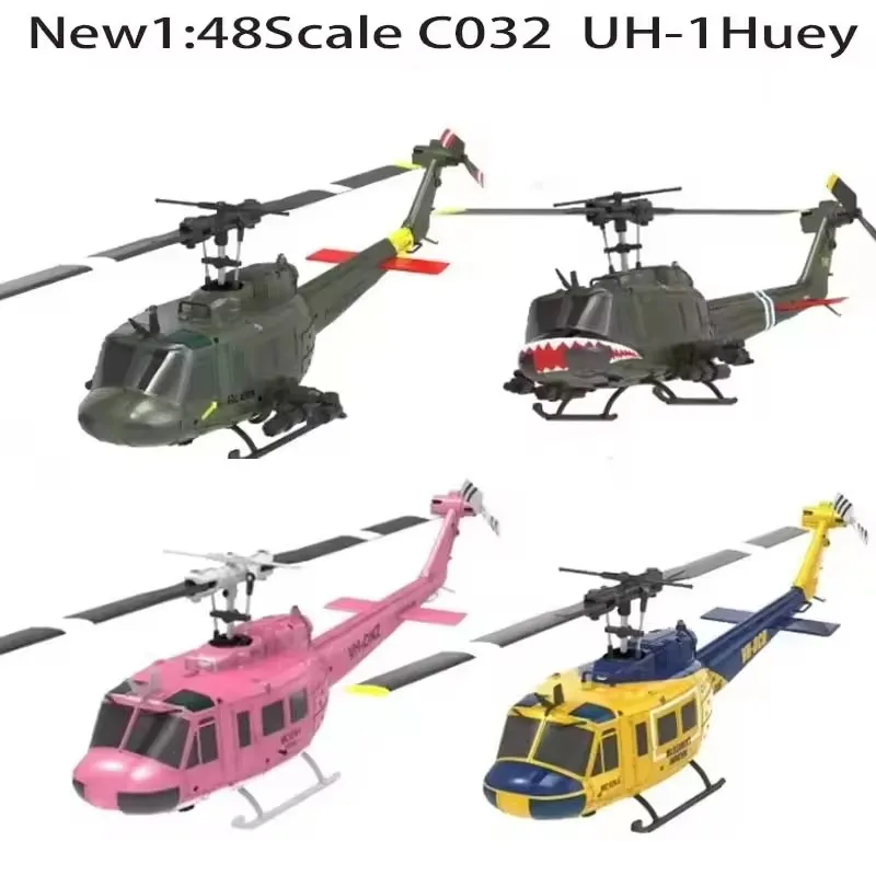 RC ERA C032 Uh-1 6CH Aileron Free Reverse Flying Stunt Helicopter Electric Remote-Controlled Airplane Model Toy Gift