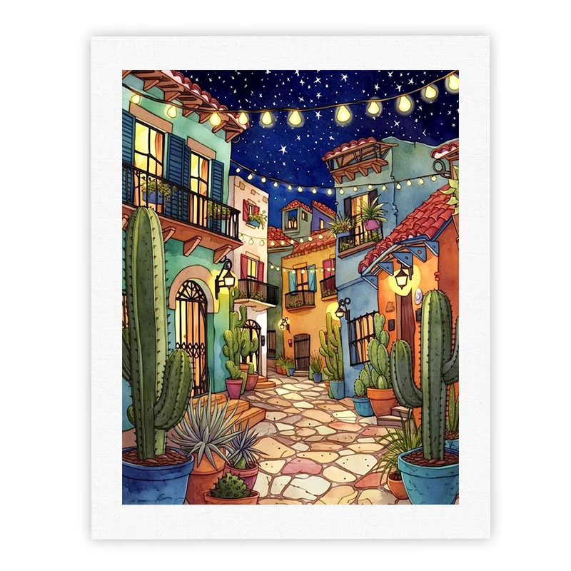 

CHENISTORY DIY Pictures By Number House Landcape Kits Painting By Numbers Drawing On Canvas Hand Painted Paintings Home Decor