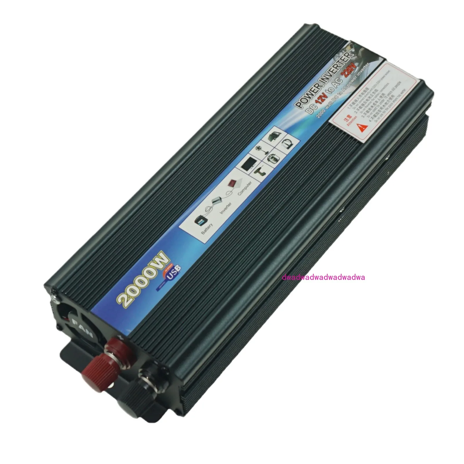 

1000W2000W3000W12V/24V to 220V Home Car Outdoor Correction Wave Inverter