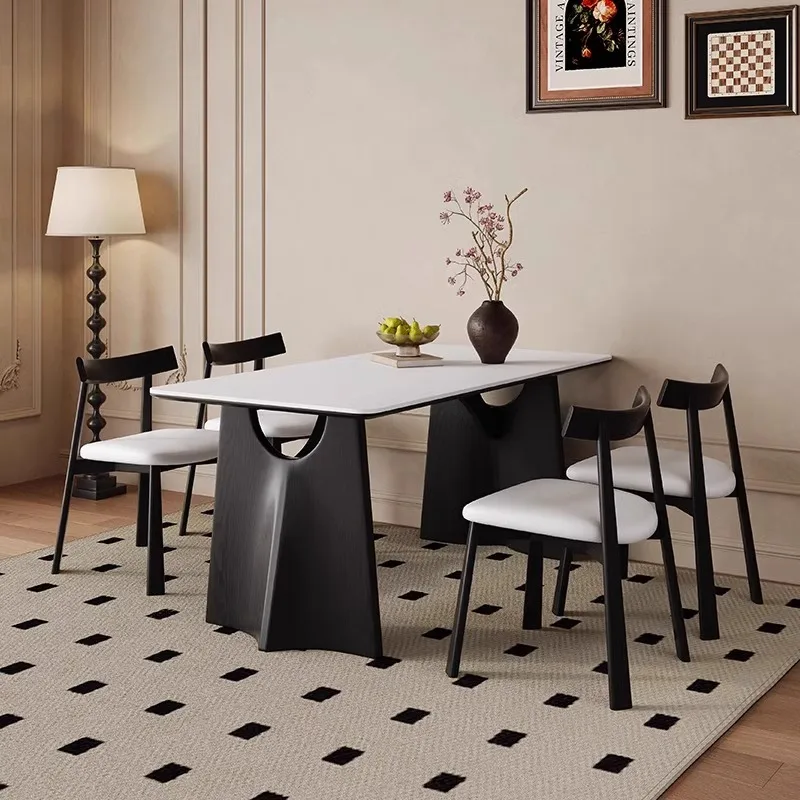 Design ao ar livre mesa de jantar salão de beleza incomum bonito mesa de jantar francês nigeria organizador resina madeira mesas de jantar móveis