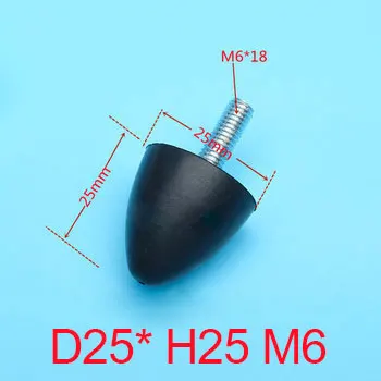 4Pcs M6 M8 Male Thread Cone Type Rubber Shock Absorber Water Drop Shock Crash Pad Damper Anti Vibration Isolation Mount