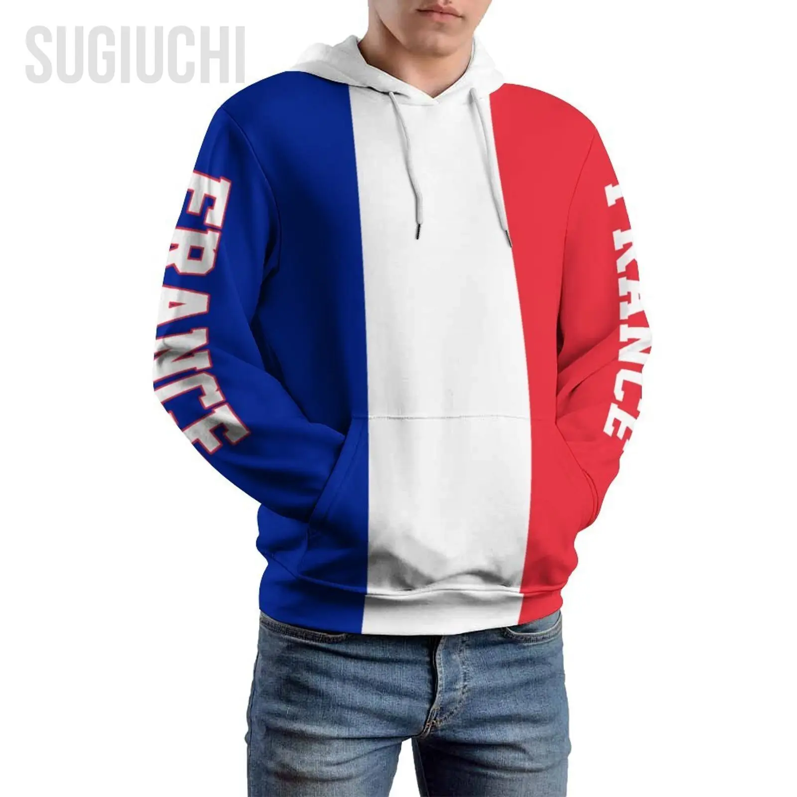 Unisex 3D Hoodie France Flag Men Women Polyester Harajuku Sweatshirt Pullover Hoodies Casual Cool