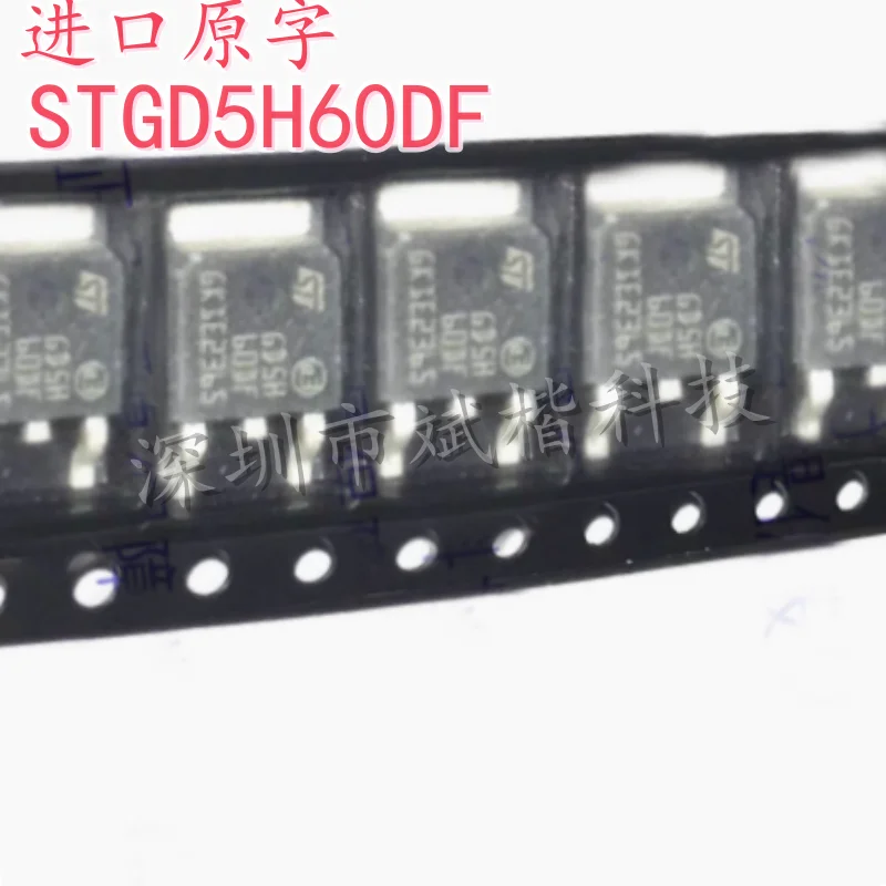 10PCS/LOT STGD5H60DF GD5H60DF TO-252  IGBT 600V 5A transistors