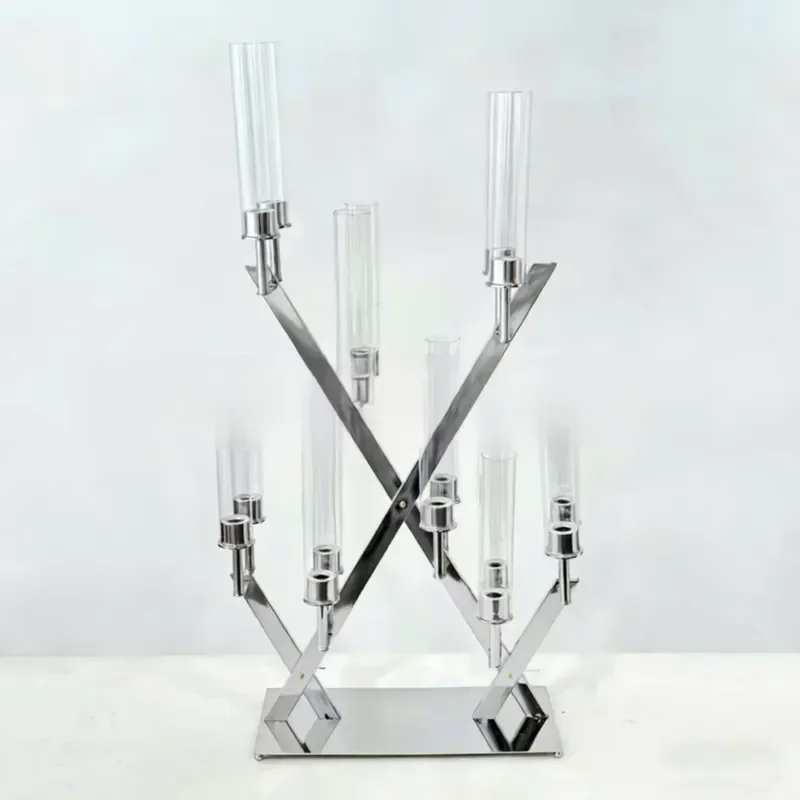 Wedding Golden 16-head Iron Art Candle Holders High Quality Valentine's Day Christmas Romantic Festive Party Table