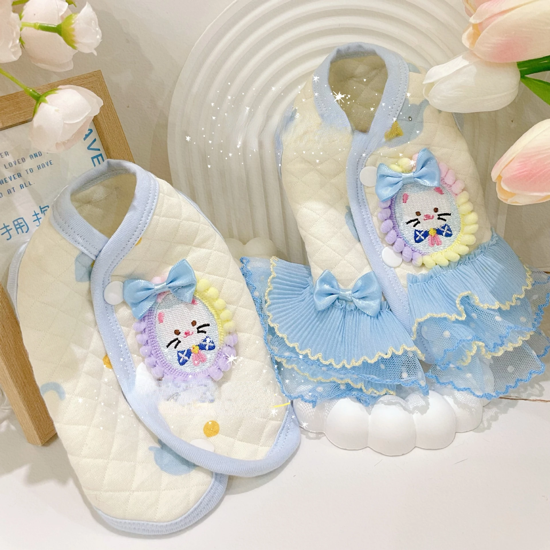 

Осенне-зимнее платье с блестками, милое Сетчатое платье с бантом, одежда для собак Marzis York, летнее теплое домашнее платье с пряжкой, дизайнерская одежда для собак