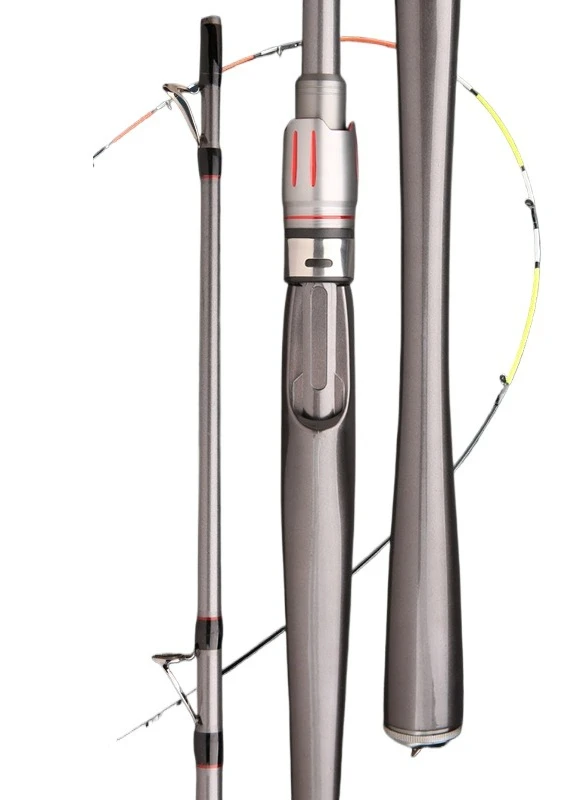 Carbon Shore/Bank Casting Fishing Rod (Fishing Equipment) - 1.3m/2.1m, Solid Tip,Sensitive, Telescopic/Jointed,Raft Fishing Pole