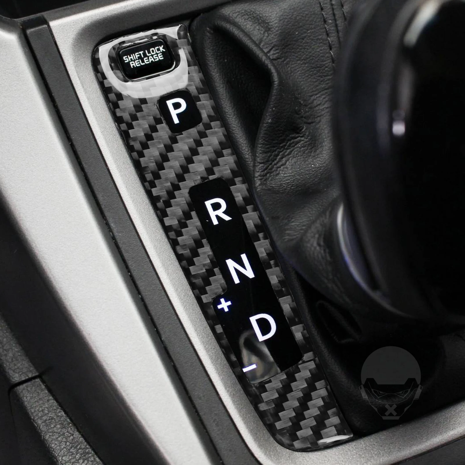 Real Carbon Fiber Car Accessories Gear Shift Button Panel Decorative Trim Soft Cover Sticker For Hyundai Elantra 2014 2015 2016