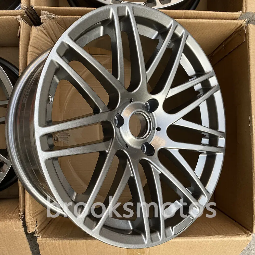 2개 17X7 17인치 멀티 스포크 B 스타일 휠 림은 스마트 포투 3X112 그레이에 적합합니다.