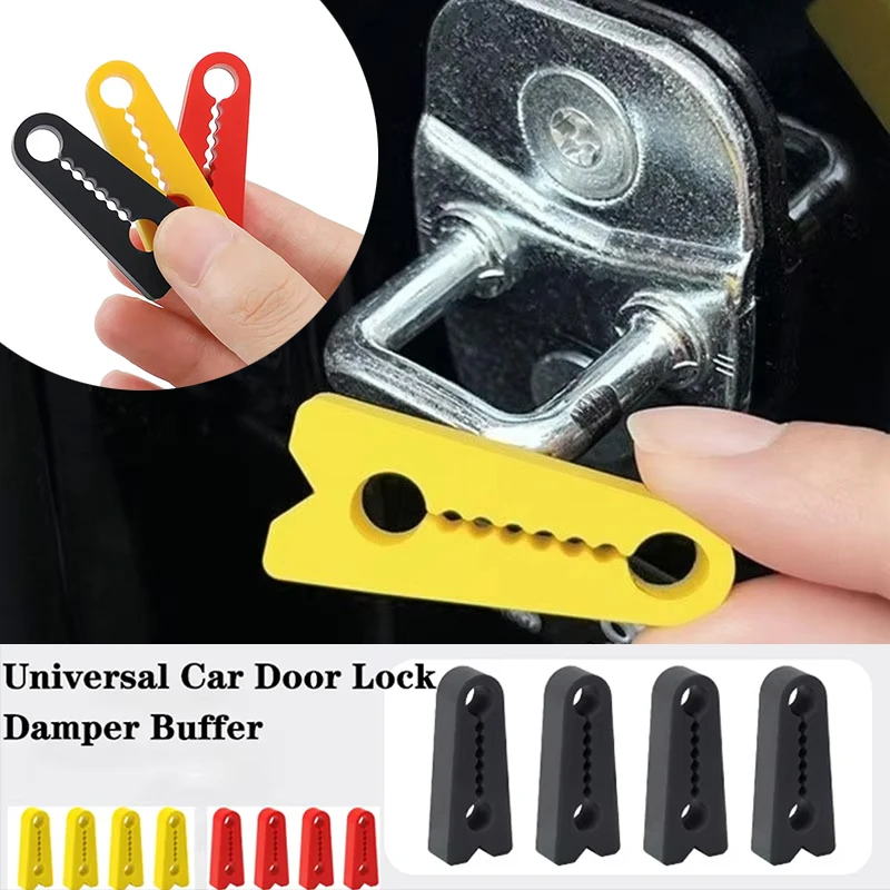 4/8pcs Car Door Shock Absorber Universal Car Door Buckle Soundproof Deadener Damper Cushion Anti-Vibration Buffer Pad