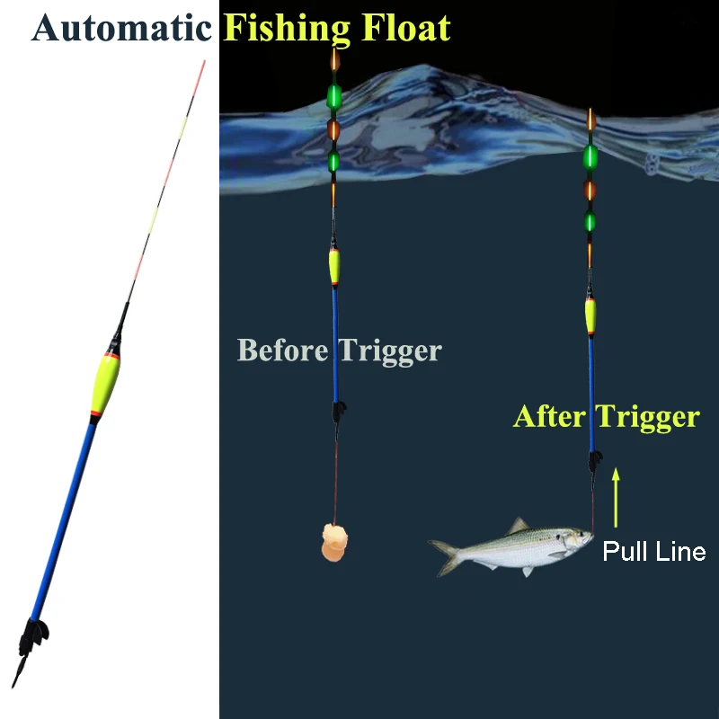 Smart Fishing Float Hook Trigger Catch Fish Automatically Fishing Buoy Killer Intelligent Tackle Bobber Fish Trap