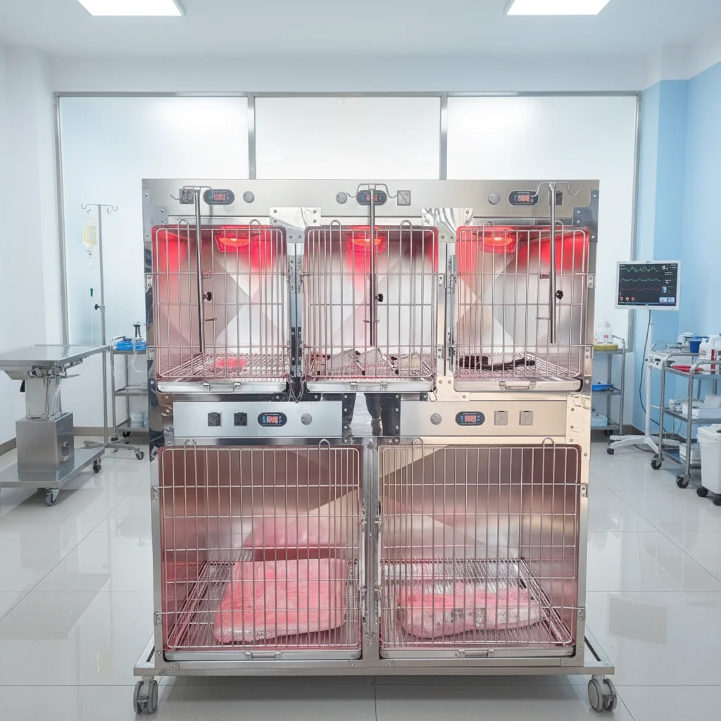 

Ветеринарная клиника: многоразовая изоляционная камера из нержавеющей стали 304 для собак, с постоянной температурой, для диагностики и ухода за животными