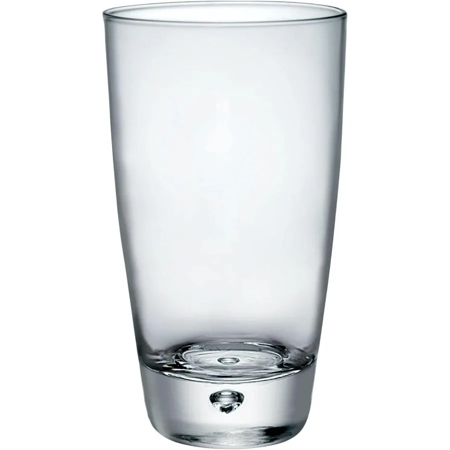 

Luna Set Of 12 Cooler Glasses 15.25 Oz. Clear Crystal Glassware Designed for Water Juice and Mojitos Serving Ideal for Home Din