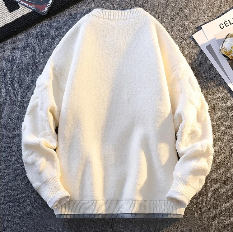 Sweater rajut pria dan wanita, pakaian musim gugur musim dingin Fashion pemuda pullover rajut kualitas tinggi lembut hangat rajut kasmir leher O