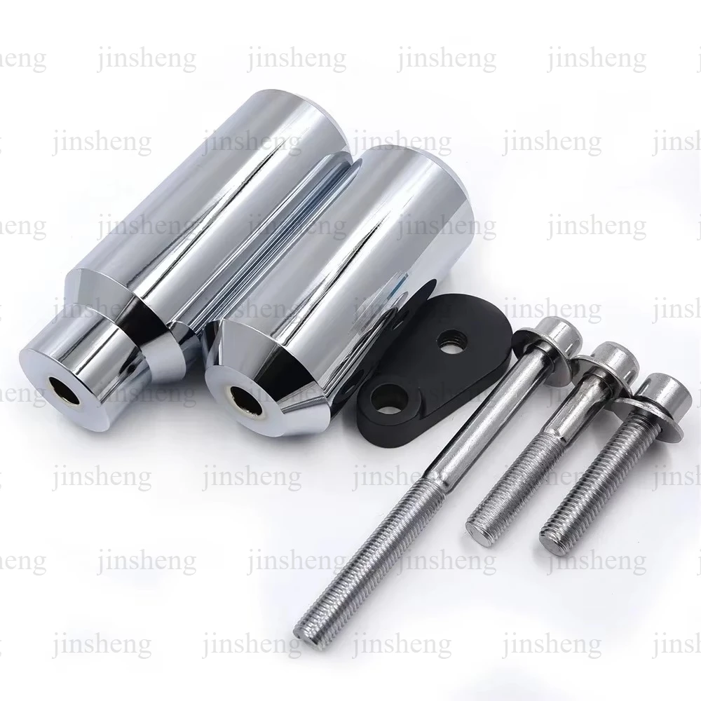 For Kawasaki ZX6R ZX6RR 636 2005 Chrome Frame Slider No Cut Crash Protector Motorcycle Parts