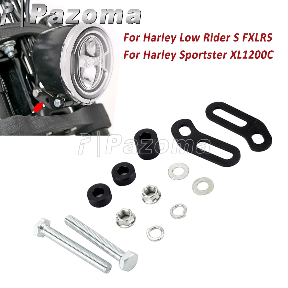 Motorcycle Headlight Bracket Headlamp Extension For Harley Softail Low Rider S FXLRS 2020-2022 Sportster Custom XL1200C 2011-19