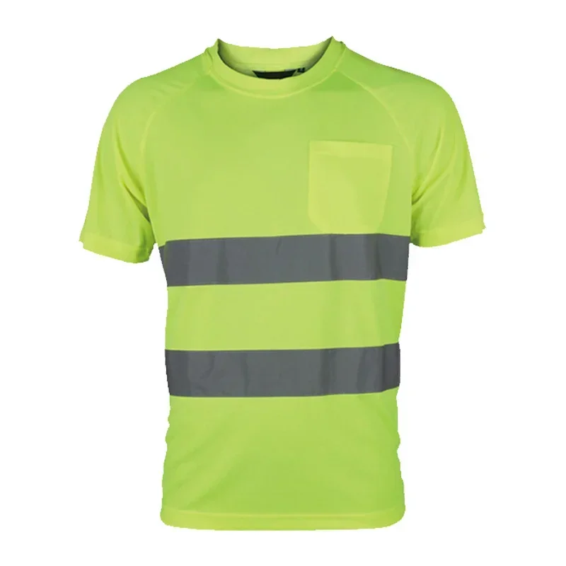 Reflective T Shirt Men High Visibility Reflective Safety Shirt  Workwear Clothes Work Shop Shirt Men Mechanic