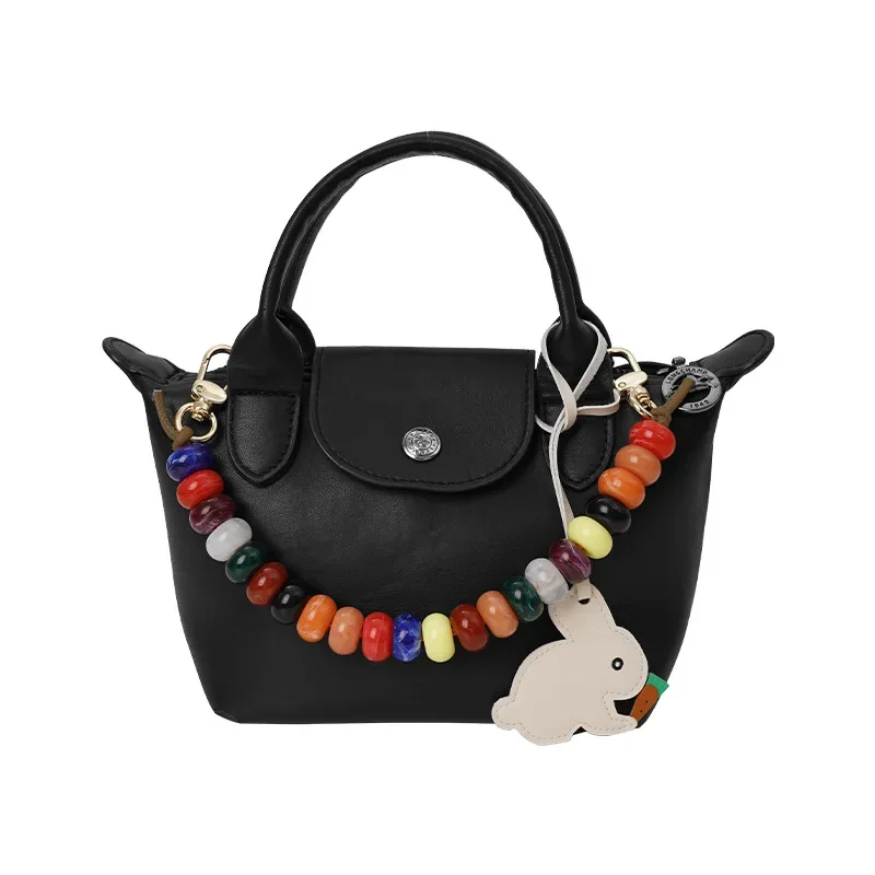 NEW Beaded Decorative Chain For Longchamp Mini Bags Into Colorful Handheld Non Destructive Modification shoulder Straps