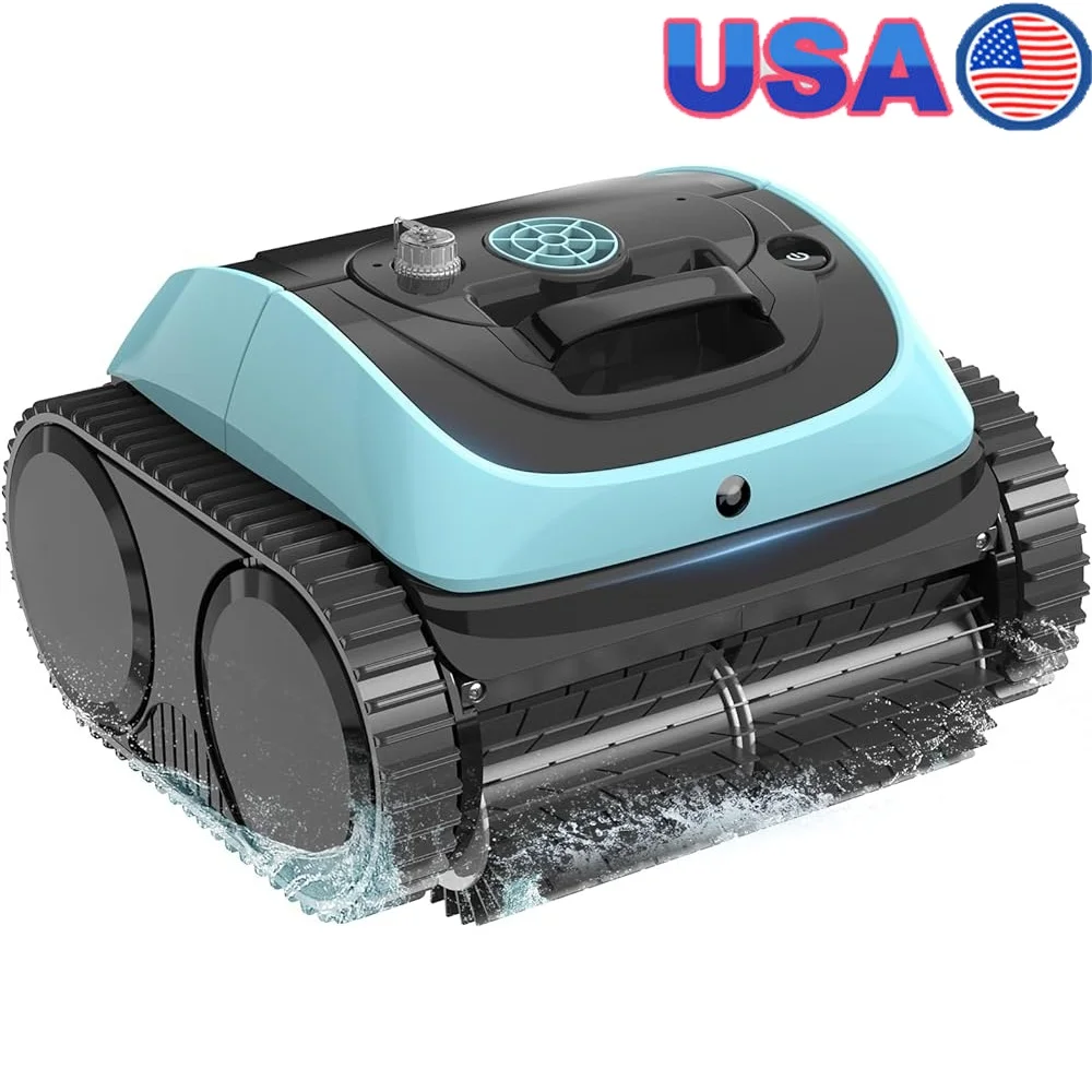 

Cordless Robotic Pool Cleaner Inground Pools Intelligent Route Planning 150 Minute Runtime Wall Waterline Cleaning Efficient