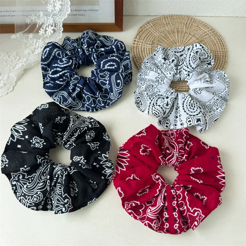 Venda quente personalizado impresso hairbands ameba tecido largo grande tamanho elástico corda de cabelo faixa de cabelo acessório de cabeça